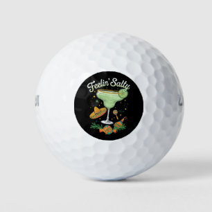 Feelin' Salty Margarita Funny Cinco De Mayo Golf Balls