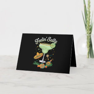 Feelin' Salty Margarita Funny Cinco De Mayo Thank You Card
