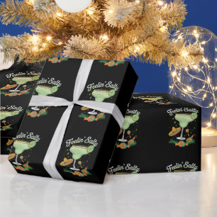 Feelin' Salty Margarita Funny Cinco De Mayo Wrapping Paper