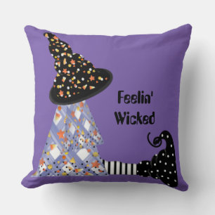 Feelin' Wicked Witch Throw Pillow