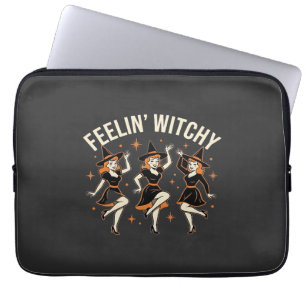 Feelin’ Witchy Halloween Witch Dance Laptop Sleeve