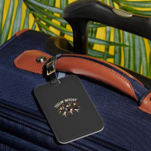 Feelin’ Witchy Halloween Witch Dance Luggage Tag