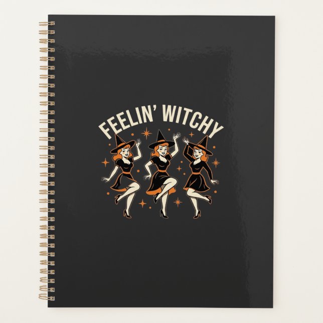 Feelin’ Witchy Halloween Witch Dance Planner (Front)