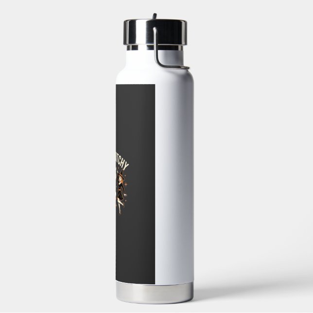 Feelin’ Witchy Halloween Witch Dance Water Bottle (Left)