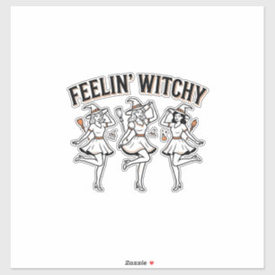 Feelin Witchy Retro Halloween Witches