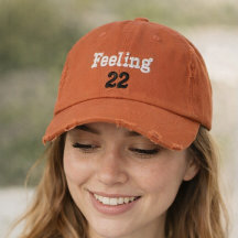 Feeling (22)personalized Embroidered Baseball Cap