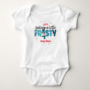 Feeling A Little Frosty Customize Baby Bodysuit