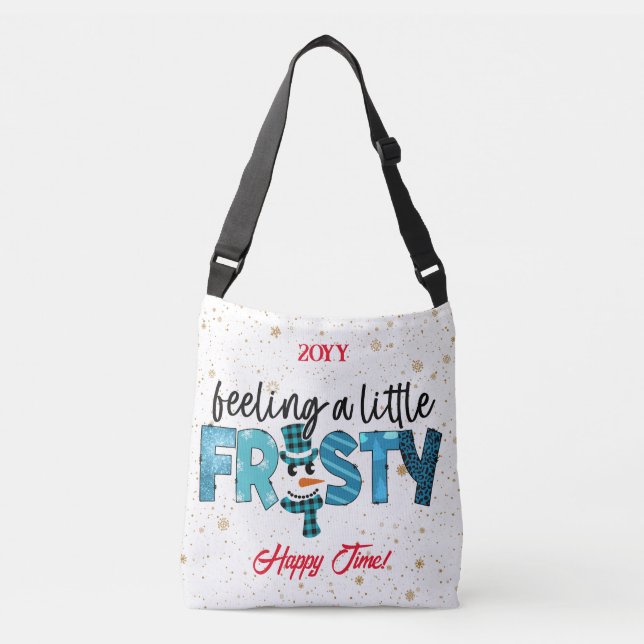 Feeling A Little Frosty Customize Crossbody Bag (Front)