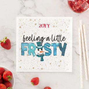 Feeling A Little Frosty Customize Napkin