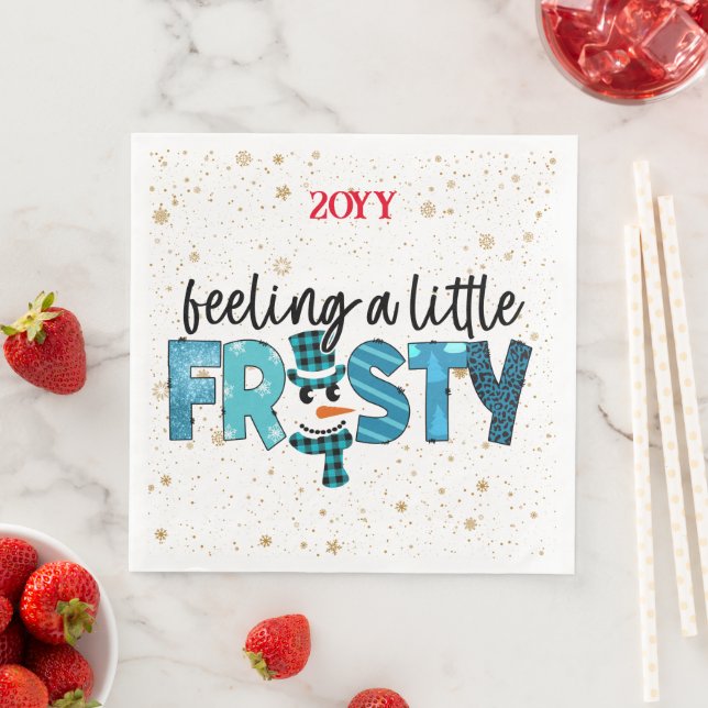 Feeling A Little Frosty Customize Napkin (Insitu)