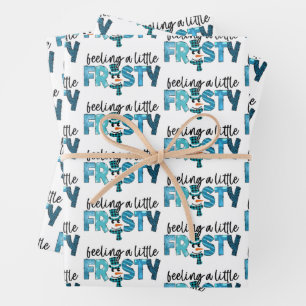 Feeling A Little Frosty Customize Wrapping Paper Sheet