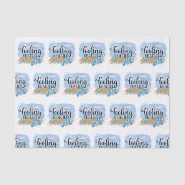 Feeling Beachy Tissue Paper (Front)