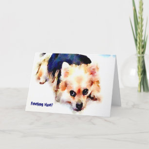 Feeling Blue Greeting Card