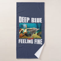 Feeling Blue Ocean Mermaid Dolphin Art
