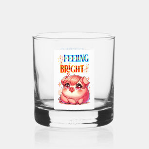Feeling Bright Whiskey Glass