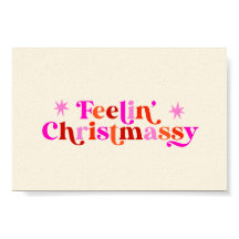 Feeling Christmassy pink Christmas Art Print
