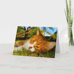 Feeling Down Kitty Card