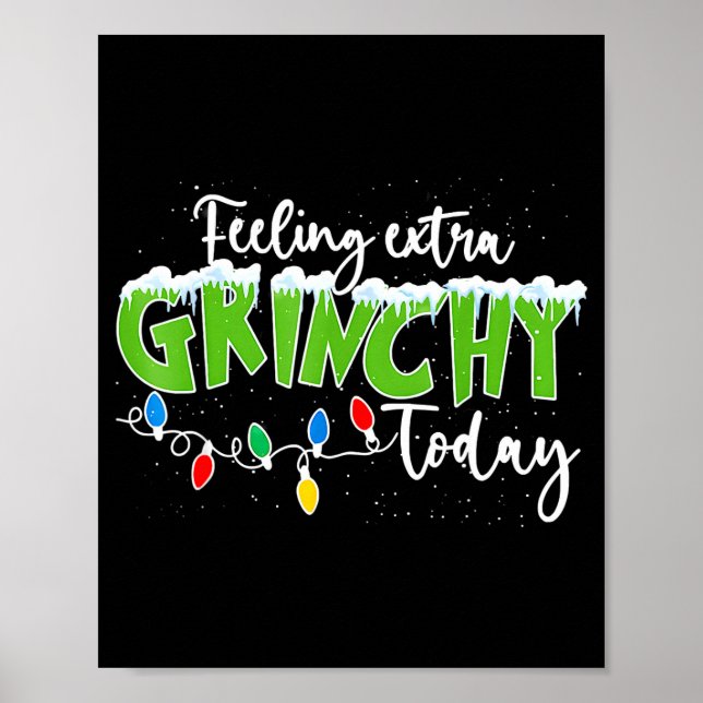 Feeling Extra Today Funny Christmas 2025  Poster (Front)