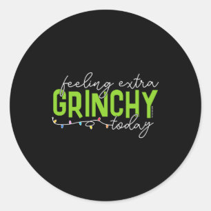 Feeling Extra Y Today  Classic Round Sticker