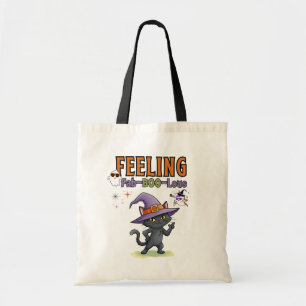 Feeling Fab-BOO-Lous Funny Halloween Cat Tote Bag