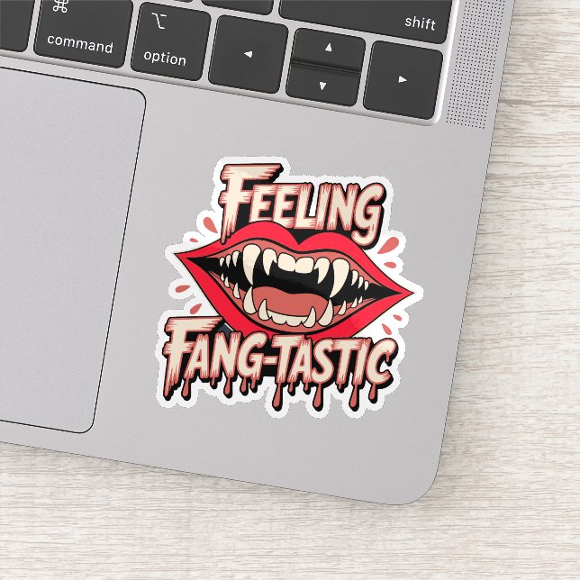 Feeling fang tastic sticker  (Detail)