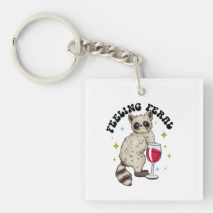 Feeling Feral Keychain