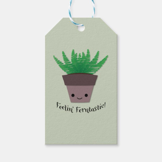 Feeling Ferntastic Fern Gift Tags (Front)