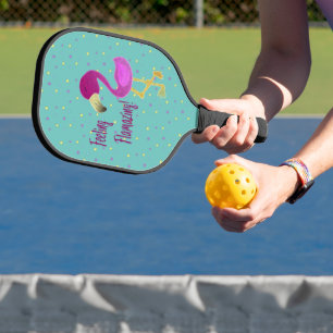 Feeling Flamazing Flamingo Pickleball Paddle