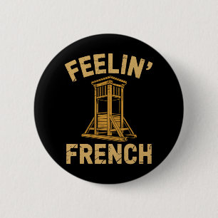 Feeling French Vintage Guillotine 2 Inch Round Button