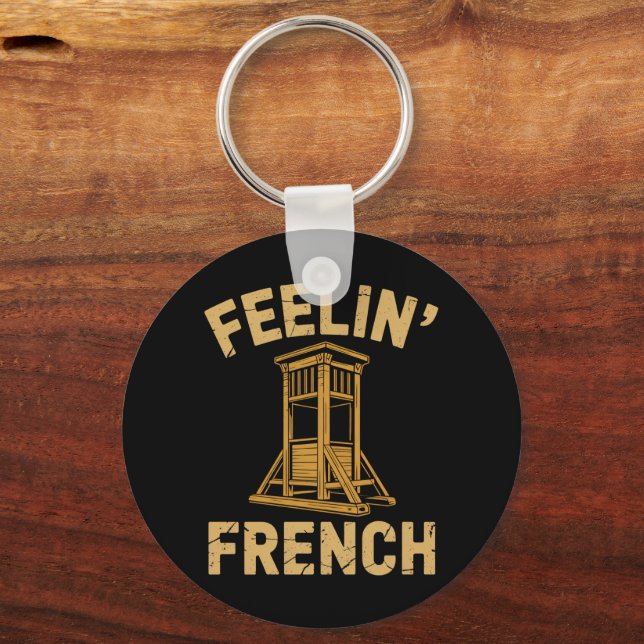 Feeling French Vintage Guillotine Keychain (Front)