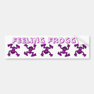 Feeling Froggy Bumper Sticker