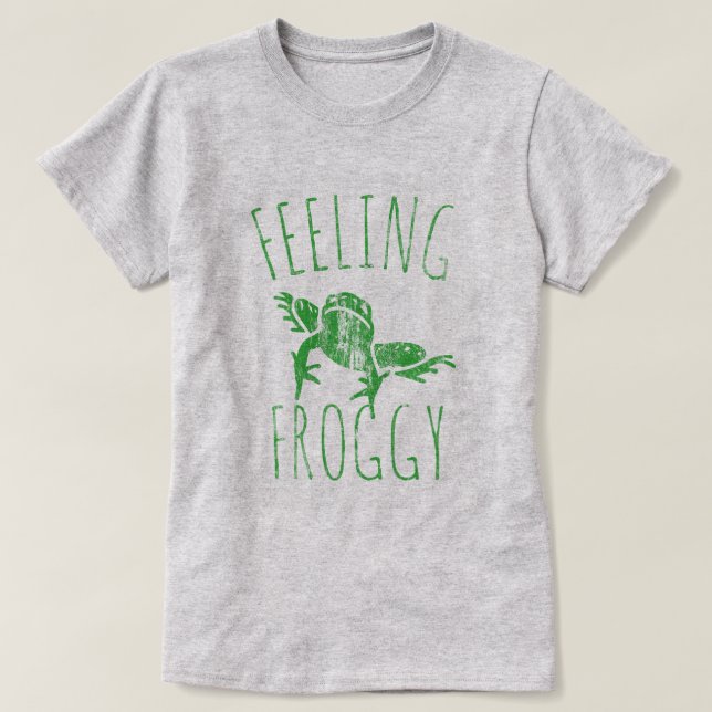 Feeling Froggy Vintage T-Shirt (Design Front)