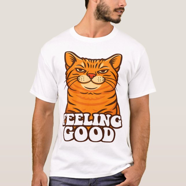 Feeling Good Cool Cat T-Shirt (Front)