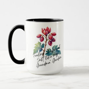 Feeling Grapeful Grandma's Garden Floral Art Print Mug