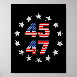 Feeling Great Again Trump 2024 American Flag (on B Poster