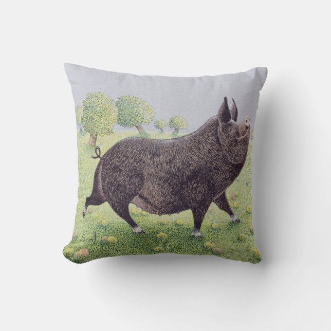 Feeling Great Throw Pillow (Front)