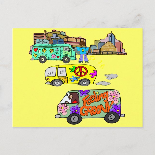 Feeling Groovy Baby Boomer Postcard (Front)