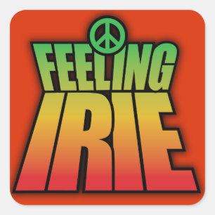 Feeling Irie Square Sticker