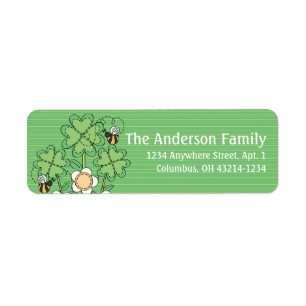Feeling Irish Flowers St. Patrick's Day Labels