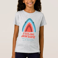 Feeling Jawsome Shark Funny Summer Puns T-Shirt