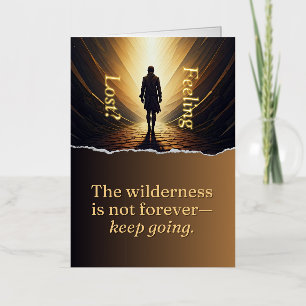 Feeling Lost? You're Not Alone Foil Greeting Card