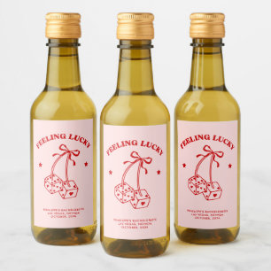 Feeling Lucky Bachelorette Mini Wine Label Favour