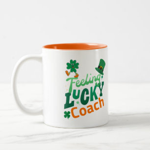 Feeling lucky coach fuuny irish Mug
