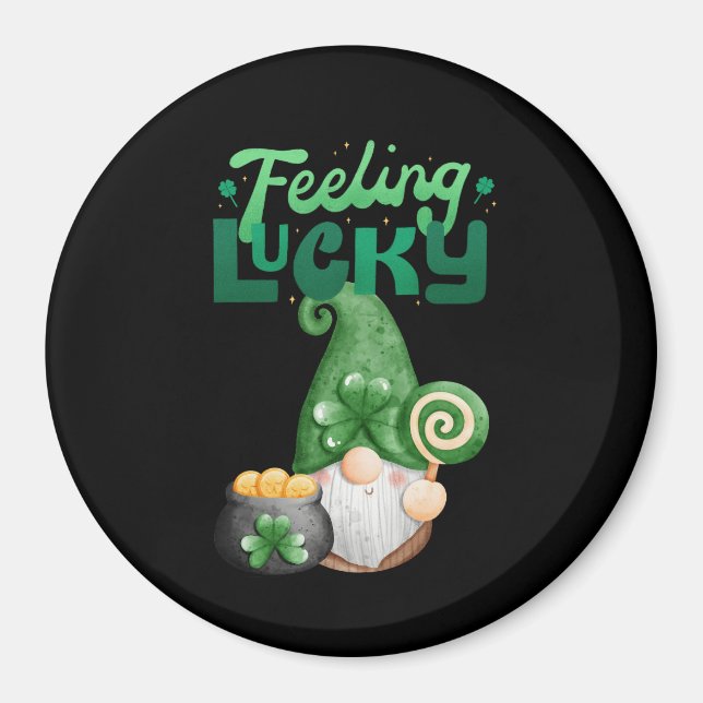 Feeling Lucky Happy St. Patrick's Day Magnet (Front)