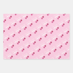 Feeling Lucky, Lucky Girl, Luckiest Girl, Preppy Wrapping Paper Sheet