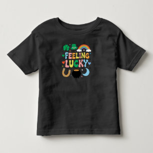 Feeling Lucky St Patricks Day Charm Irish Shamrock Toddler T-shirt