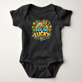 Feeling Lucky - Vibrant Celebration Design Baby Bodysuit