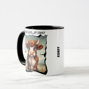 Feeling Moody Today Highland Cow Mug