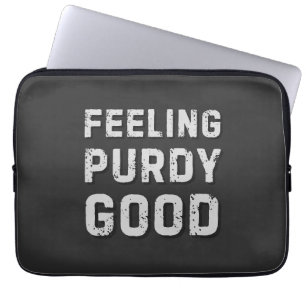 Feeling Purdy Good - Vintage Funny Meme Squad Laptop Sleeve