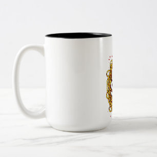 Feeling Saucy - Fun Tomato Ketchup Print for Sauce Two-Tone Coffee Mug